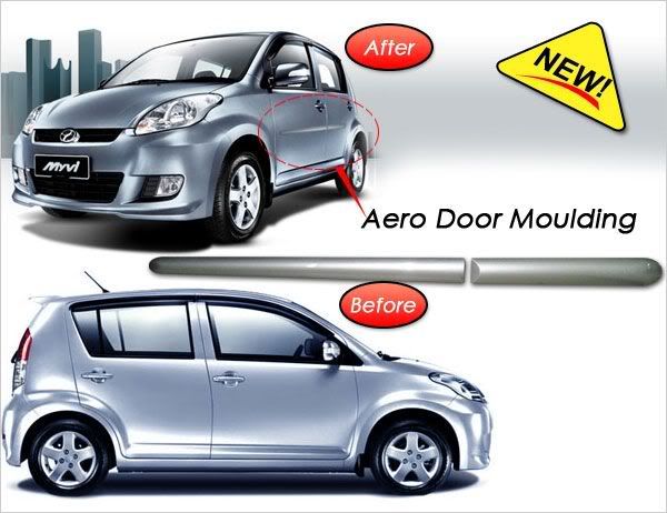 PERODUA MYVI Sport Version Aero Door Moulding [Glittering 
